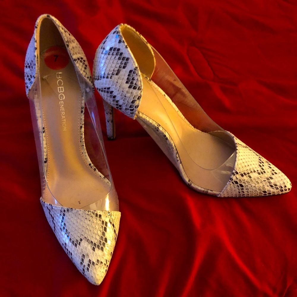 Snakeskin Pumps